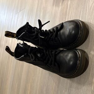 Dr. Martens Black Kids Boots